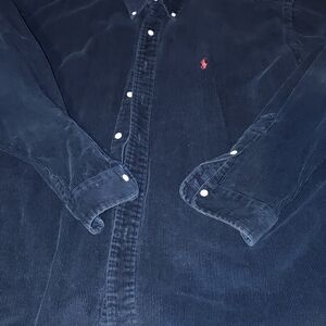 Polo by Ralph Lauren Navy Corduroy Button Down Shirt